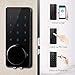 AKASO Smart Lock, Smart Electronic Door Lock APP Code Touch Screen Keypad Deadbolt Entrance Smart Electronic Digital Door Lock with Key Remote Keypad for Home Hotels Apartment (Black)