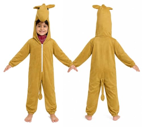 Image of Animal Costume for Kids | Plush Fancy Dress Costume for Boys & Girls |School Fancy Dress, Annual Day, Jungle Theme, Role Play, Halloween & Birthday Party