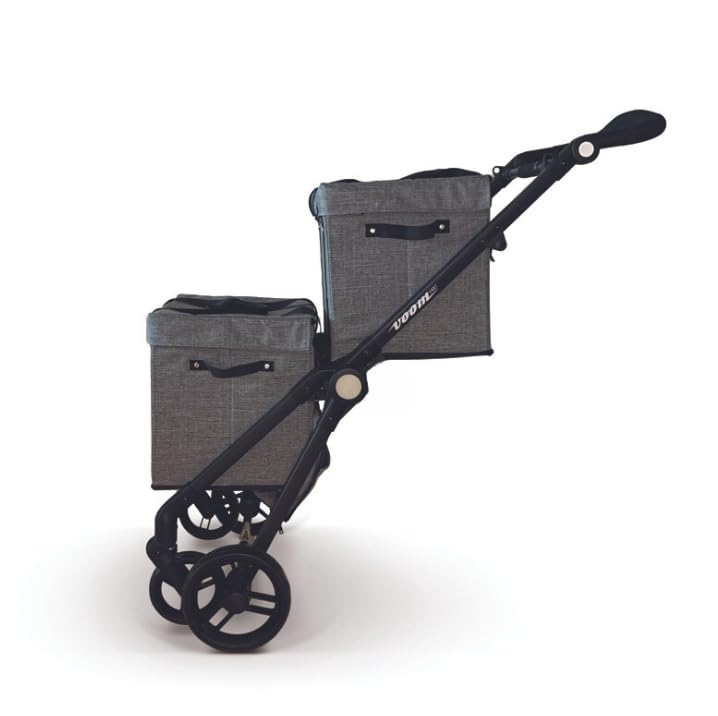 Amazon.com: Grey VOOMcart Personal Collapsible Grocery Cart with 