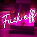 Lucunstar Fuck Off Neon Sign,Neon Signs for Wall Decor,Pink Neon Sign,Pink Room Decor,Neon Light for Wall Decor USB/Switch Operated Led Sign for Bedroom Wall Decor for Room,Game Room,Bar Party