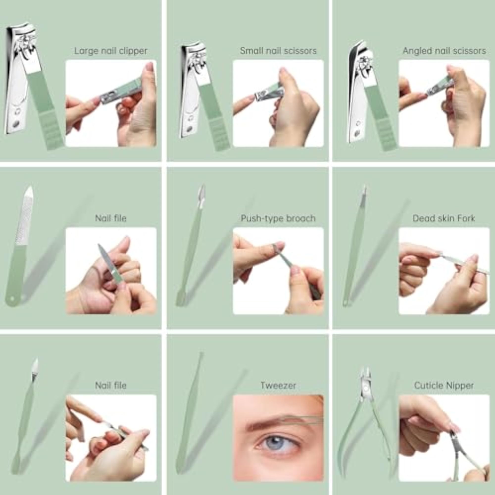12 in 1 Manicure Set Nail Clipper Set