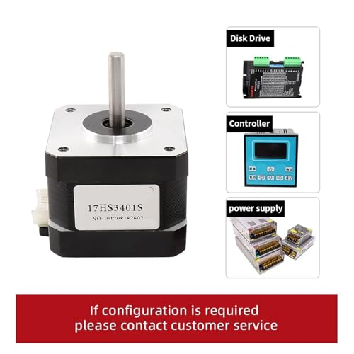 Moteur pas à pas 17HS3401S NEMA 17 1.8° 4 fils 1.3A 12V pour axe motorisé CNC - 4