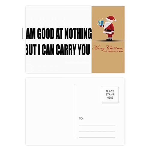 Cartes postales Père Noël Joking Self Description en lot de 20 pièces pour vœux de fin d'année