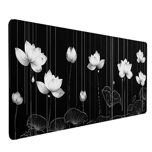 Tapis de souris XXL 1500x800mm noir pour grand bureau