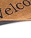 BirdRock Home Welcome Door Mat - Decorative Entry Rug - Outdoor Durable Floor Doormats for Front Door, Entrance, or Cabin - Heavy Duty, Natural Coir for Muddy Feet - 24 x 36 Inch - Vinyl - Oversized