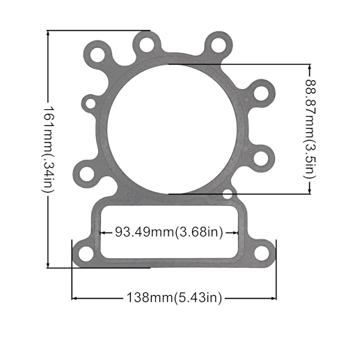 YGQ 273280S Zylinderkopfdichtung & 272475S Kipphebeldeckeldichtung kompatibel mit Briggs & Stratton 273280 272614 692285 MIU11490 LG272475S