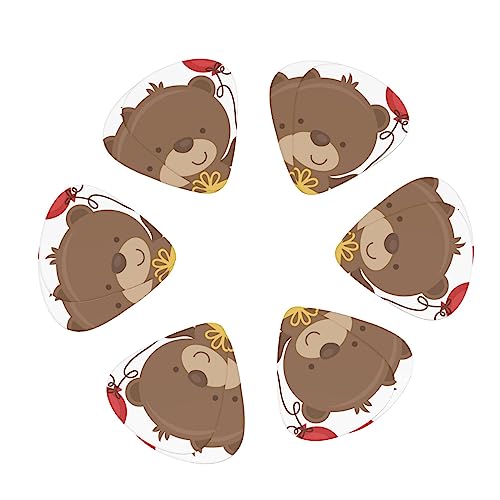 Happy Birthday Bear Médiator de guitare 12 médiators tendance durables dans une boîte pour ukulélé guitare électrique basse - Les Beatles, Paul McCartney, John Lennon, RIngo Starr, George Harrison Happy Birthday Bear Médiator de guitare 12 médiators tendance durables dans une boîte pour ukulélé guitare électrique basse – Image 3