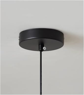 Modern Glass Shades Compatible with bedrooms and Dining Rooms Black Gold LED Ceiling Pendant Light Fixture Lighting,Chandelier Lamp