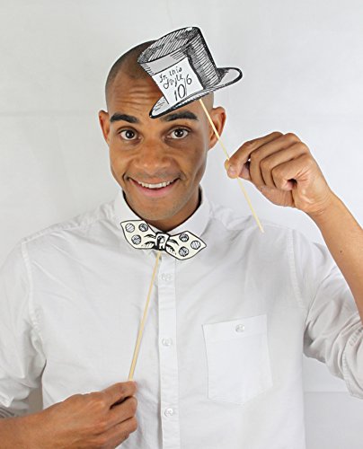 Talking Tables Alice In Wonderland Party Supplies | Photobooth Dress Up Props | Great For Mad Hatter Tea Party, Birthday Party And Baby Shower | 14 Piece Set #TOP4