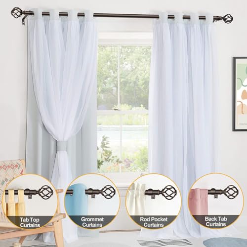 Usfook Bronze Curtain Rod 32 To 58 Inches thumb #4