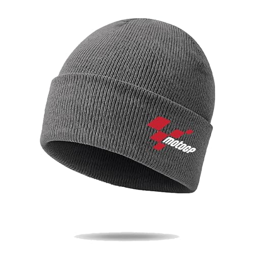 Bonnet homme hiver Moto GP et beanie bouffant en tricot respirant unisex