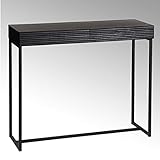  Lambert - Mira Konsole - Eiche Schwarz - H 85 x B100 x T34 cm -Eisen pulverbeschichtet