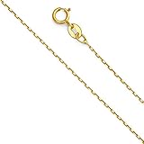 Oval Ankerkette Diamantiert Aus 18 Karat (750) Gelbgold Breite 1.30 mm
