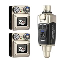 Reliable: 5.8 GHz true diversity wireless in ear monitor system, Solid RF connection over a 100 ft / 30.5 m distance, perform onstage or at home without interfering with other wireless devices Channel Scan Mode: Hold the U45 IEM system receiver's cha...