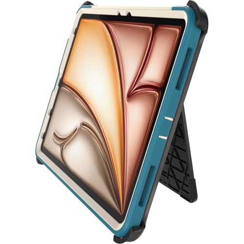 Image of OtterBox Defender Case for iPad Air 11 inch (M2 /M3 /M4) & iPad Air 10.9 inch (2022 /2020), Shockproof, Ultra-Rugged Protective Case with Built in Screen Protector, 2X Tested to Military Standard, Blue