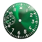 ATOMUSERLY Quadrante dell'orologio 1pc 37mm nero blu verde bianco luminoso adatto for movimento ETA 6497 ST3600(R4 White)