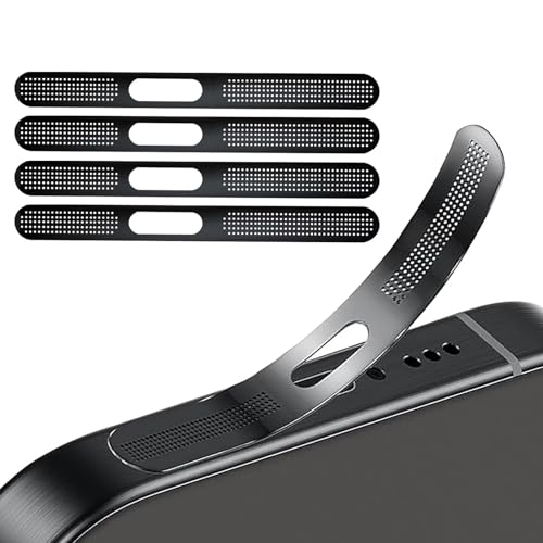 Confezione da 4 adesivi a rete antipolvere per iPhone 12/13/14/15/16