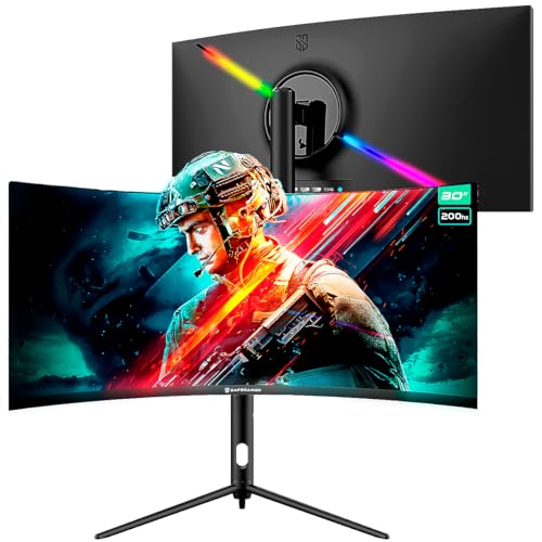 Monitor Gamer Ultrawide Curvo Safe Gamer 30'' WFHD 200Hz 1MS HDMI DP VA Adaptive-sync Preto