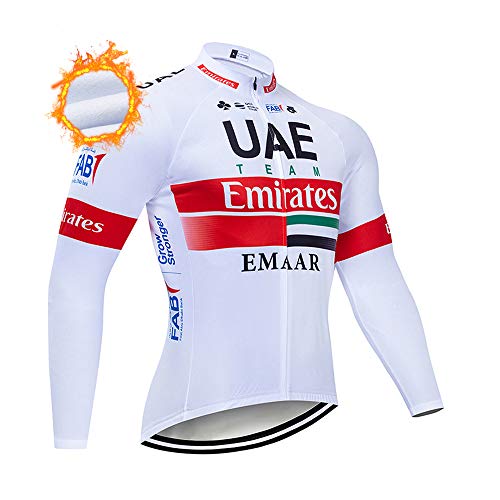 Forro Polar De Invierno Men Ciclismo Maillots De Manga Larga Ropa Deportiva Al Aire Libre Ropa De Equitación