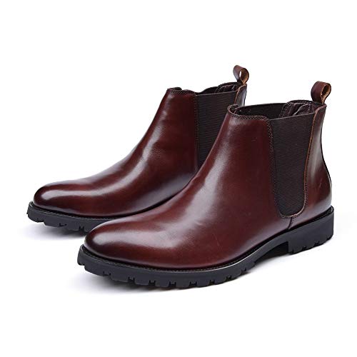 Feito à mão Botas de tornozelo masculinas masculinas botas Chelsea com pull tap festa clube de negóc
