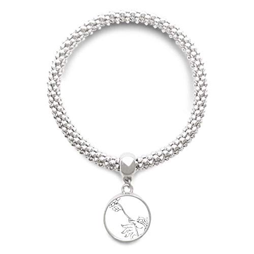 Bracelet chaîne de bijoux avec pendentif lotus pour femme