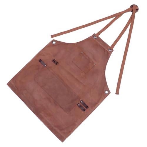 Delantal de trabajo con bolsillo POPETPOP contra manchas y dolor cervical