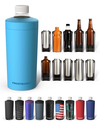 Image of Universal Buddy XL Can Cooler by Frost Buddy - Fits 12-ounce, 16-ounce, 20-ounce, and 24-ounce Cans and Bottles - Keep Your Drinks Refreshingly Chilled for over 12 hours (Splash)