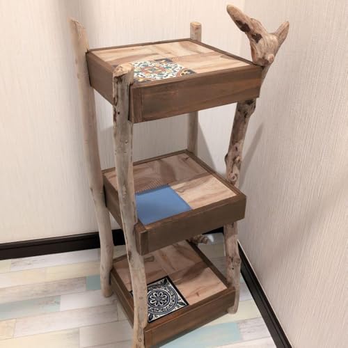 流木インテリア アンティークラック キャビネット シェルフ 飾り棚 幅106cm アンティーク 棚