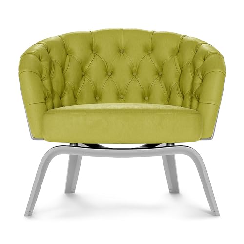 ABBEYSHEA Miami Faux Leather Fabric By The Yard, Citron