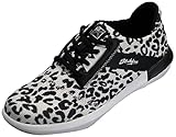 KR Strikeforce Lux Leopard Print, Womens Size 8.5 Bowling Shoe with Lace Up Komfort-Fit Construction