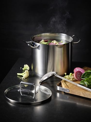 RÖSLE EXPERTISO Gemüse und Suppentopf, Hochwertiger Universaltopf aus Edelstahl 18/10, 24 cm, Glasdeckel, Innenskalierung… – Ansicht 4
