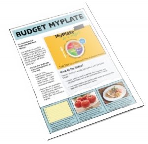 nutritioneducationstore.com MyPlate On a Budget Tearpad