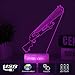 Produktbild 3D Illusion Lampe Nachtlicht optische Täuschung Lampe Schreibtischlampe 7Farben mit Acryl-Ebene ABS Basis für Schlafzimmer Kinder Weihnachts Valentine Geburtstag geschenk- Pump Shortgun