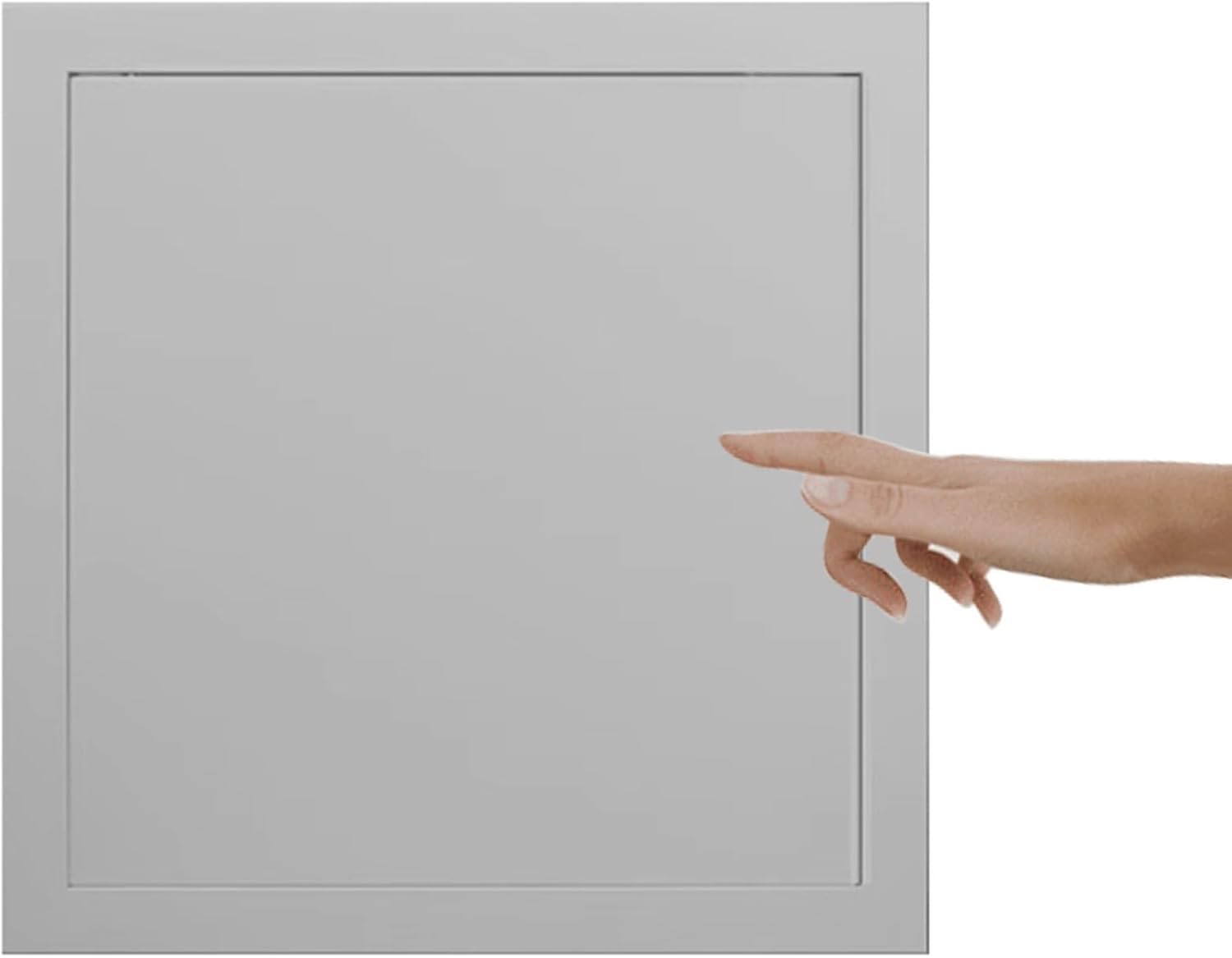 VUIKLCty Small Square Cover Plates For Plasterboard Ceilings Touch-activated Latch Access Panels(Grey,20x20cm(8x8in))