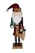 Clever Creations - Cascanueces Tradicional de Navidad - 100% Madera - 11-Papá Noel Vintage