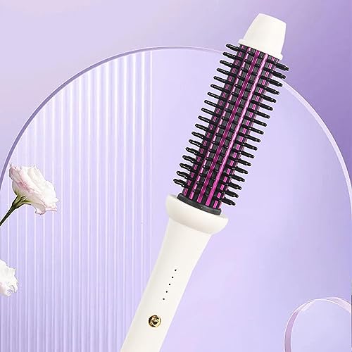 Plancha para el cabello con cepillo ionizado, peine calentado de 28 mm, rizador y alisador eléctrico para cabello, cepillo alisador iónico para spa, hogar y viaje miniatura 4