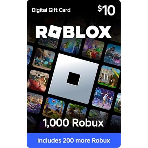 Roblox Digital Gift Card - 1,000 Robux [Includes Exclusive Virtual Item] [Online Game Code] Cover