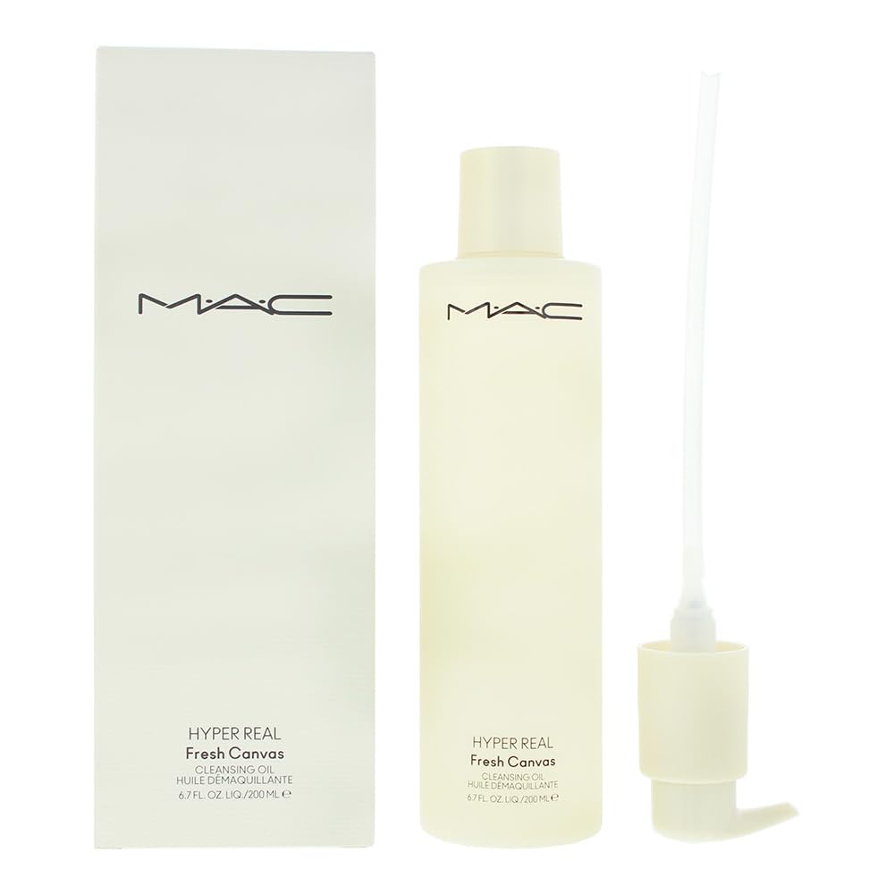 MAC HYPER REAL Fresh Canvas メイクアップリムーバー Amazon.com: Hyper Real Fresh Canvas Cleansing Oil by MAC for Women