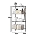 Produktbild WOF HAUSHALT vierlagigen STORAGE RACK -108cm x55cm x 30cm, Haushaltsgegenstände Küche, Badezimmer Storage Rack (weiß) (Color : Silver)