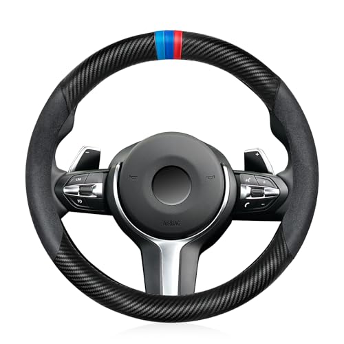 Carbon Fiber Steering Wheel Cover for X5 X3