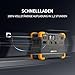 PECRON E2400LFP Tragbare Powerstation 2048Wh LiFePO4 Batterie (Erweiterbar auf 8192Wh) 2400W Solargenerator AC-Schnellladung in 1,5h 4800W Spitze – Notstrom, Camping, Wohnmobile (E2400LFP-400W)