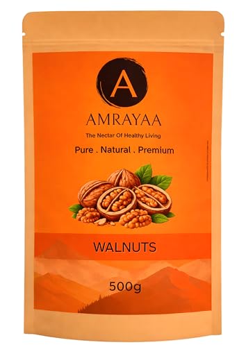 Image of AMRAYAA Walnut Kernels (Akhrot Giri) 500g Pack of 2 | Walnut 1 kg without shell | Grade 2 Pc Premium Fresh & Crunchy Walnuts | Natural Dry Fruits Rich in Omega 3
