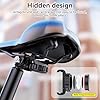 DDJ for AirTag Bike Mount Under Seat - Hidden Waterproof GPS Tracker Case for Airtag Bicycle, Durable Metal and ABS Bicycle Saddle Holder w/Installation Tools, Anti-Theft for MTB/E-Bike/Scooter #2