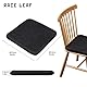RACE LEAF 2er Set 40,5x40,5 cm Memory Foam Slow Rebound Sitzkissen Indoor Household Sitzkissen Wasserfeste Oberfläche und rutschfeste Unterseite Schwarz (Schwarz)