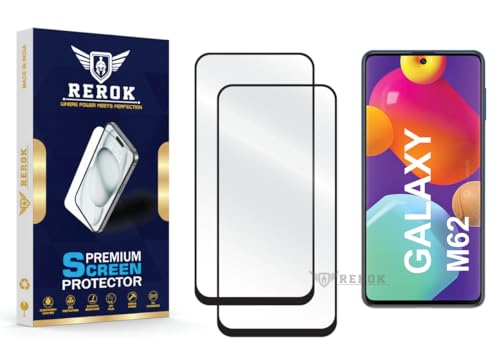 Image of Gorilla Tempered Glass Screen Protector Compatible with Samsung Galaxy M62 [Pack of 2] | Edge-to-Edge, Bubble-Free, Case Friendly, Easy Installation Kit