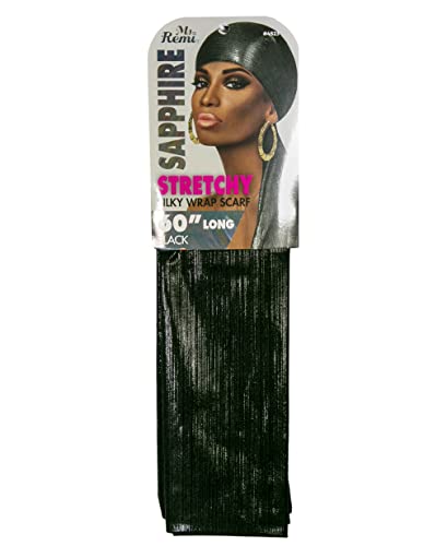 Annie | Ms. Remi | Sapphire Stretchy Edge Laying Scarf | 60