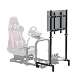 Marada Racing Sim Monitor Frame for Racing Simulator Cockpit Support Screens from 24 to 60 inches Stable & Height Position Adjustable Driving TV Mount Display Stand for TV and PC Monitors