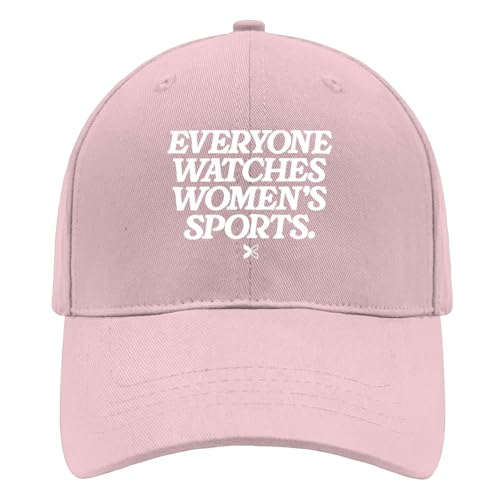 Everyone Watches Womens Sports Outdoor Hats for Men Light Weight Caps Pink