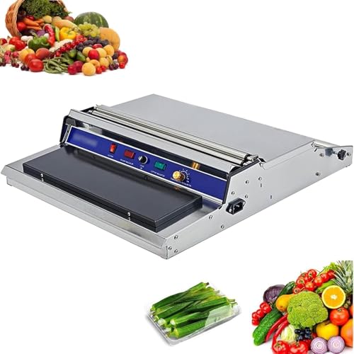 oiakus Hand Wrapping Machine Film Wrapper, Film Wrapping Machine, Adjustable Temperature 50-140 °C, Built-in Heating Plate, Thickened Material, for Restaurants, Supermarkets, Fruit Shops
