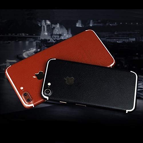 Shot Case Self-Adhesive Sticker for iPhone 8 Full Leather Effect Front/Back Brown